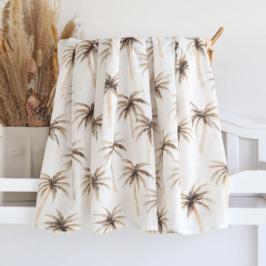 Palm Tree Muslin Wrap