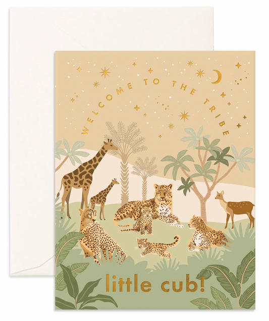 Welcome Little Cub Greeting Card